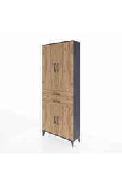 Arges Dolap 4 Raflı 2 Çekmeceli 4 Kapaklı 88x30x221 - S30M151V6A
