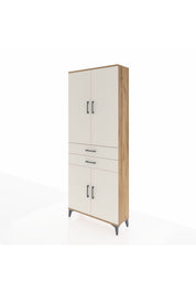 Arges Dolap 4 Raflı 2 Çekmeceli 4 Kapaklı 88x30x221 - S30M151V7A