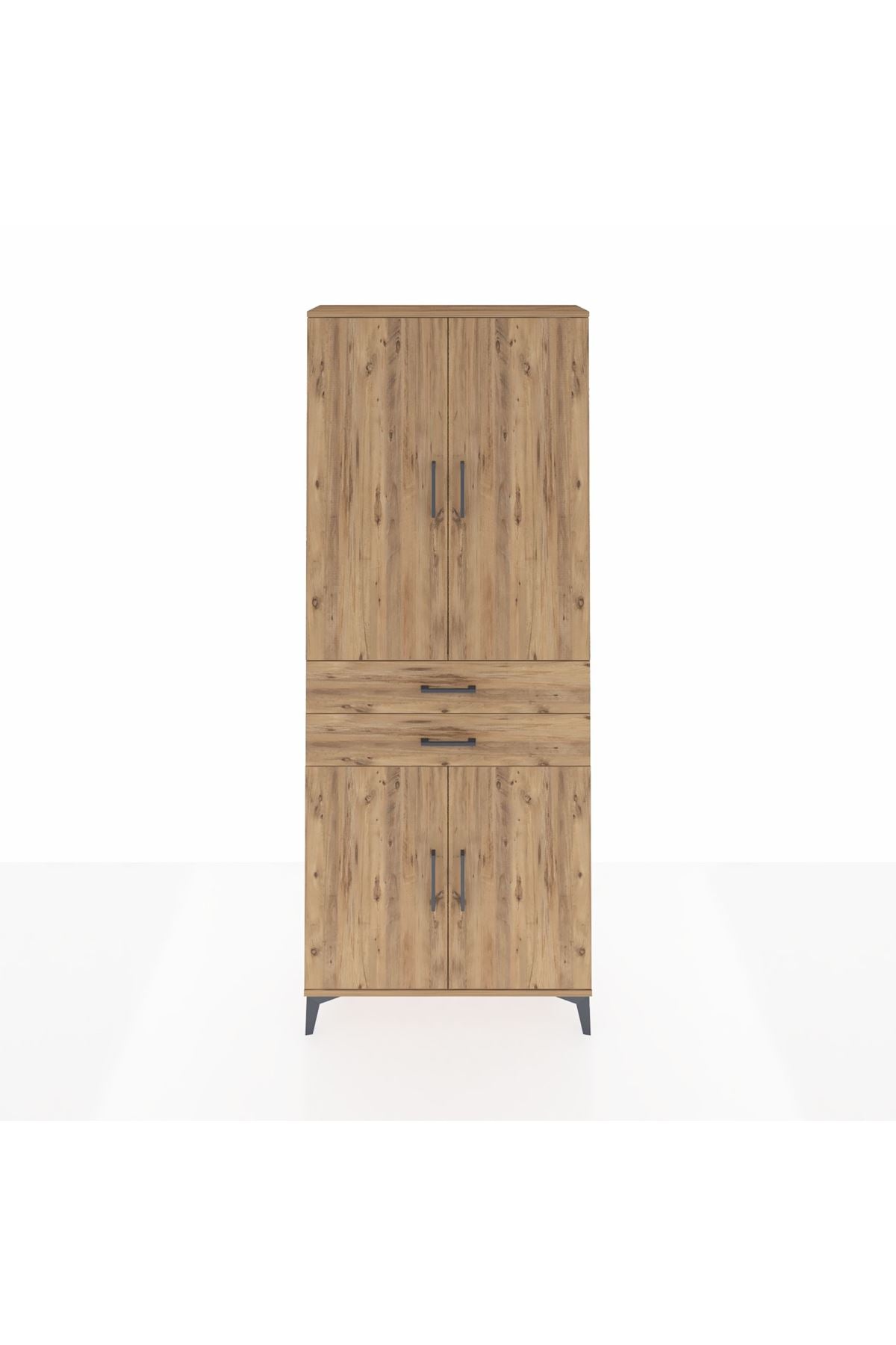 Arges Dolap 4 Raflı 2 Çekmeceli 4 Kapaklı 88x30x221 - S30M151V9A