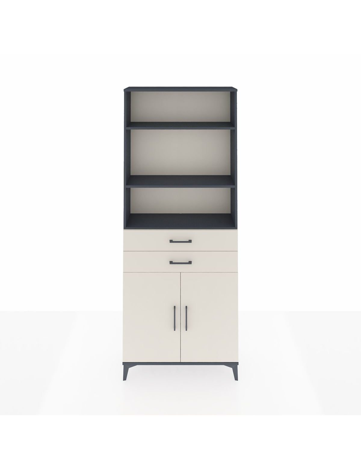 Arges Dolap 4 Raflı 2 Çekmeceli 2 Kapaklı 88x30x221 - S30M152V4A