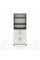 Arges Dolap 4 Raflı 2 Çekmeceli 2 Kapaklı 88x30x221