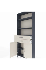 Arges Dolap 4 Raflı 2 Çekmeceli 2 Kapaklı 88x30x221 - S30M152V4A