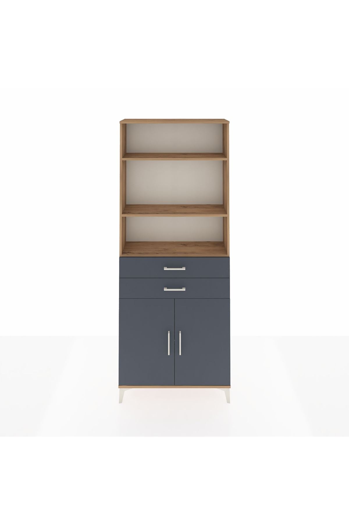 Arges Dolap 4 Raflı 2 Çekmeceli 2 Kapaklı 88x30x221 - S30M152V8A