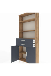 Arges Dolap 4 Raflı 2 Çekmeceli 2 Kapaklı 88x30x221 - S30M152V8A