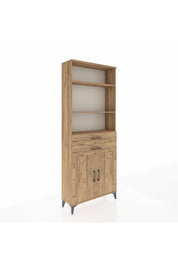 Arges Dolap 4 Raflı 2 Çekmeceli 2 Kapaklı 88x30x221 - S30M152V9A