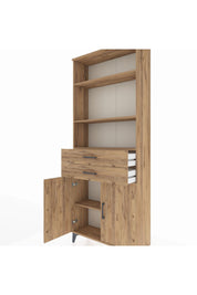 Arges Dolap 4 Raflı 2 Çekmeceli 2 Kapaklı 88x30x221 - S30M152V9A