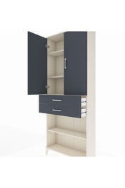Arges Dolap 4 Raflı 2 Çekmeceli 2 Kapaklı 88x30x221 - S30M153V2A
