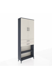 Arges Dolap 4 Raflı 2 Çekmeceli 2 Kapaklı 88x30x221 - S30M153V4A
