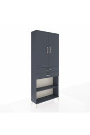 Arges Dolap 4 Raflı 2 Çekmeceli 2 Kapaklı 88x30x221 - S30M153V5A