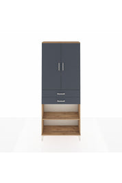 Arges Dolap 4 Raflı 2 Çekmeceli 2 Kapaklı 88x30x221 - S30M153V8A
