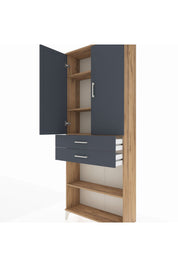 Arges Dolap 4 Raflı 2 Çekmeceli 2 Kapaklı 88x30x221 - S30M153V8A