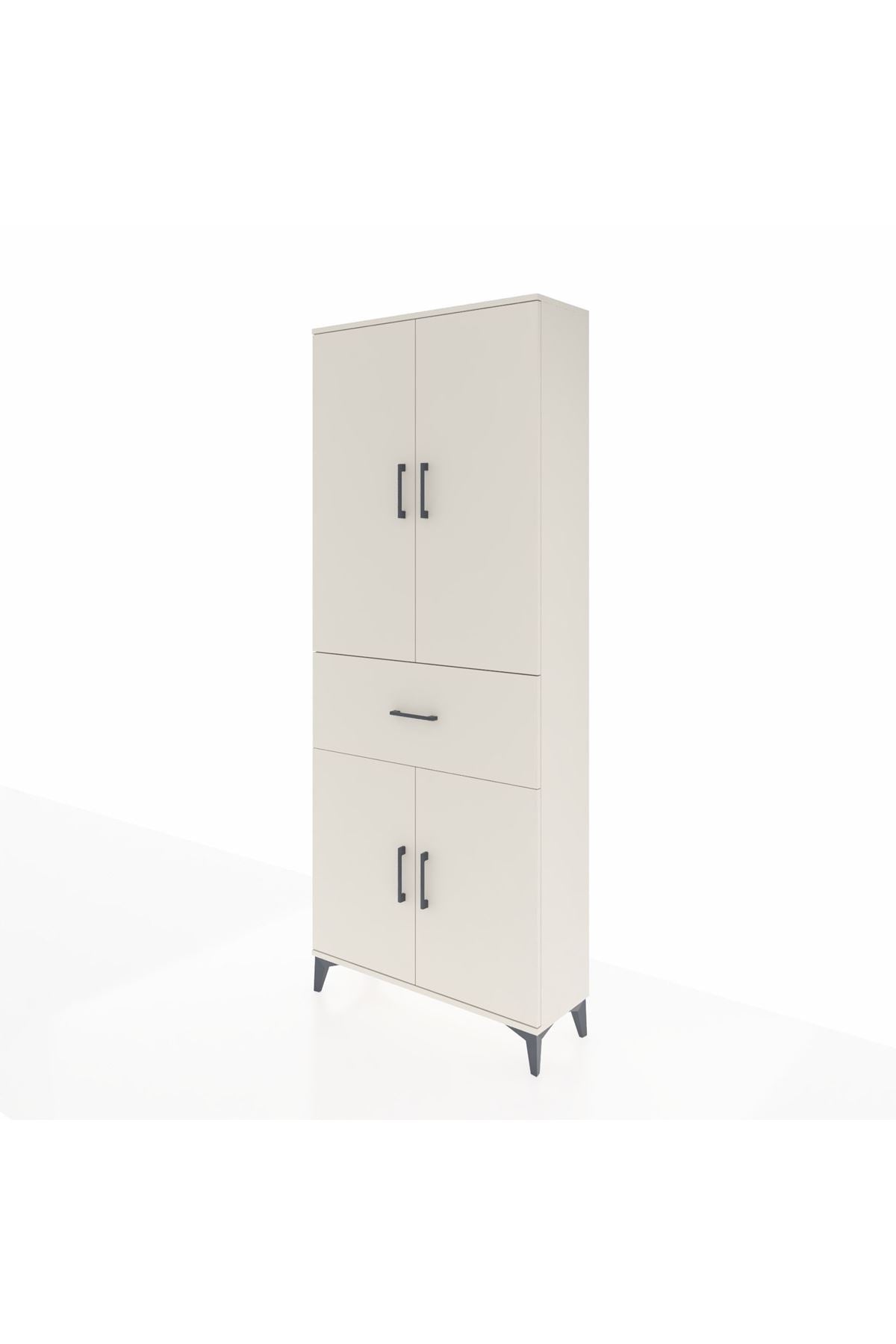 Arges Dolap 4 Raflı Tek Çekmeceli 4 Kapaklı 88x30x221 - S30M154V1A