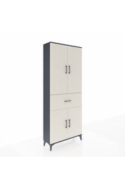 Arges Dolap 4 Raflı Tek Çekmeceli 4 Kapaklı 88x30x221 - S30M154V4A
