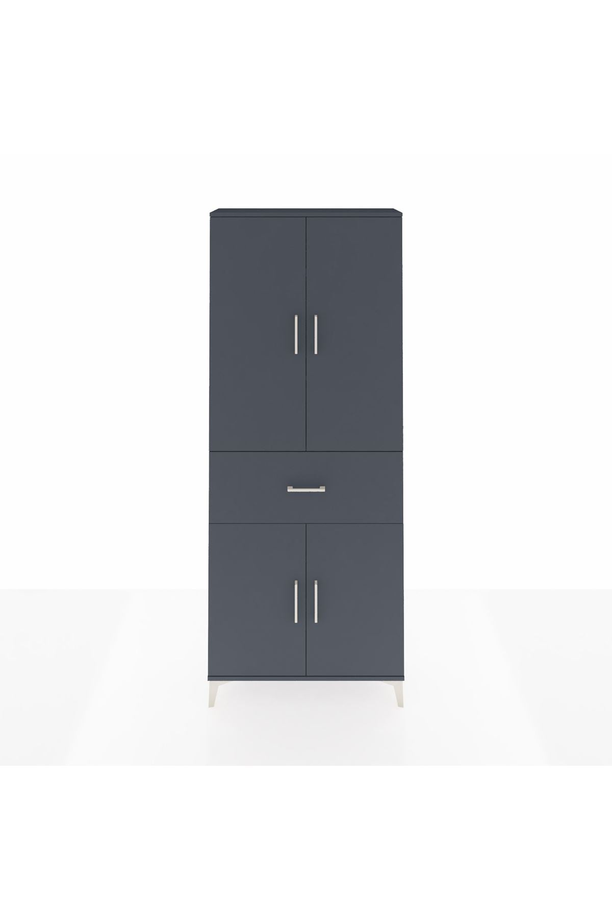 Arges Dolap 4 Raflı Tek Çekmeceli 4 Kapaklı 88x30x221 - S30M154V5A