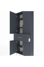 Arges Dolap 4 Raflı Tek Çekmeceli 4 Kapaklı 88x30x221 - S30M154V5A