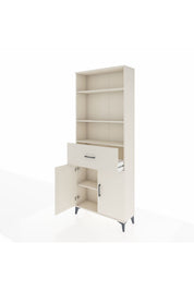 Arges Dolap 4 Raflı Tek Çekmeceli 2 Kapaklı 88x30x221 - S30M155V1A