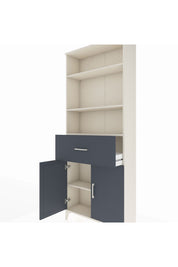 Arges Dolap 4 Raflı Tek Çekmeceli 2 Kapaklı 88x30x221 - S30M155V2A