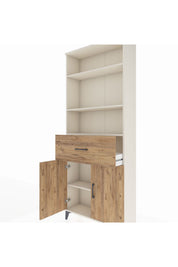 Arges Dolap 4 Raflı Tek Çekmeceli 2 Kapaklı 88x30x221 - S30M155V3A