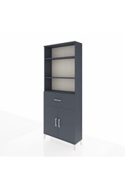 Arges Dolap 4 Raflı Tek Çekmeceli 2 Kapaklı 88x30x221 - S30M155V5A