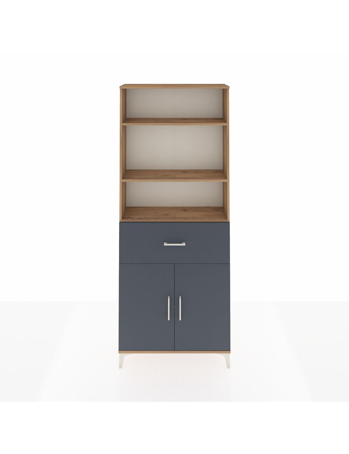 Arges Dolap 4 Raflı Tek Çekmeceli 2 Kapaklı 88x30x221 - S30M155V8A