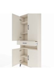 Arges Dolap 5 Raflı Tek Çekmeceli 4 Kapaklı 88x30x221 - S30M157V1A