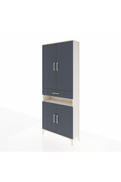 Arges Dolap 5 Raflı Tek Çekmeceli 4 Kapaklı 88x30x221 - S30M157V2A