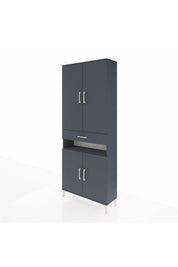 Arges Dolap 5 Raflı Tek Çekmeceli 4 Kapaklı 88x30x221 - S30M157V5A
