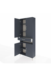 Arges Dolap 5 Raflı Tek Çekmeceli 4 Kapaklı 88x30x221 - S30M157V5A