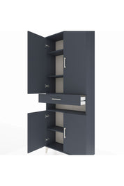 Arges Dolap 5 Raflı Tek Çekmeceli 4 Kapaklı 88x30x221 - S30M157V5A