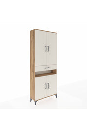 Arges Dolap 5 Raflı Tek Çekmeceli 4 Kapaklı 88x30x221 - S30M157V7A
