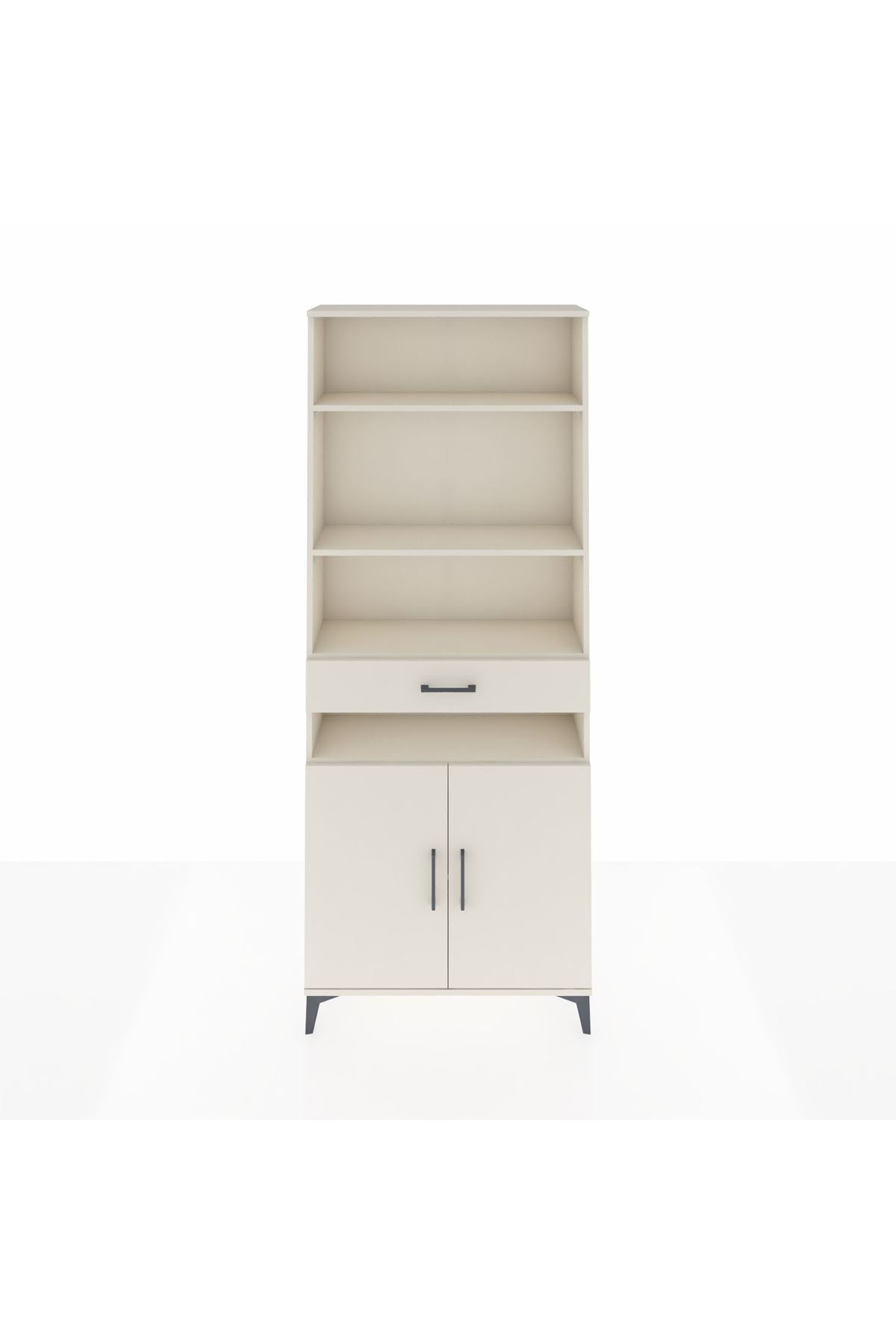 Arges Dolap 5 Raflı Tek Çekmeceli 2 Kapaklı 88x30x221 - S30M158V1A