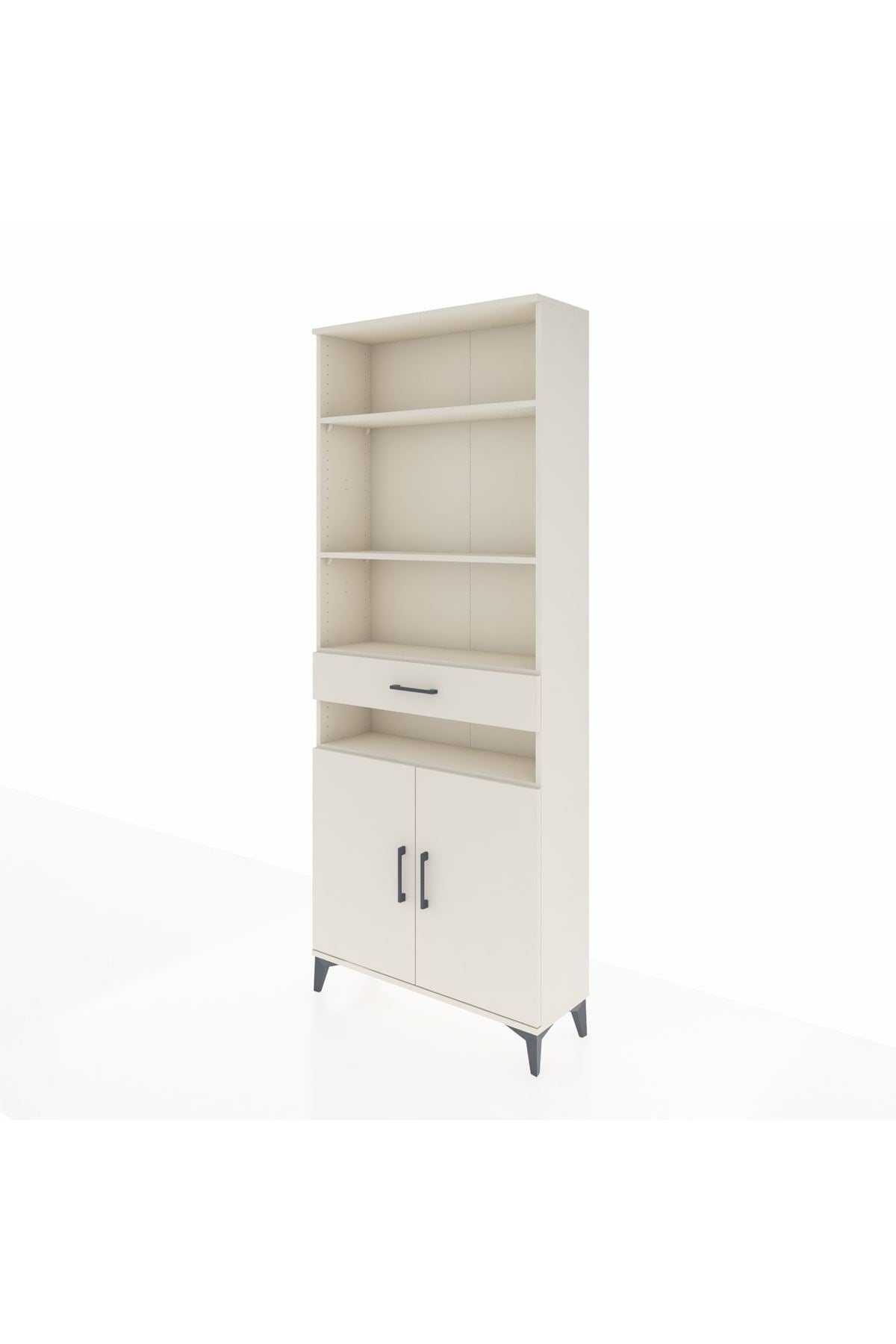 Arges Dolap 5 Raflı Tek Çekmeceli 2 Kapaklı 88x30x221 - S30M158V1A