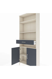 Arges Dolap 5 Raflı Tek Çekmeceli 2 Kapaklı 88x30x221 - S30M158V2A