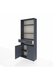 Arges Dolap 5 Raflı Tek Çekmeceli 2 Kapaklı 88x30x221 - S30M158V5A