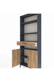 Arges Dolap 5 Raflı Tek Çekmeceli 2 Kapaklı 88x30x221 - S30M158V6A