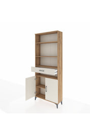 Arges Dolap 5 Raflı Tek Çekmeceli 2 Kapaklı 88x30x221 - S30M158V7A