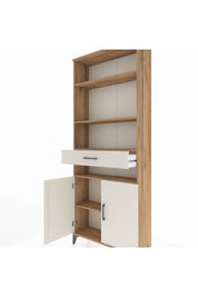 Arges Dolap 5 Raflı Tek Çekmeceli 2 Kapaklı 88x30x221 - S30M158V7A