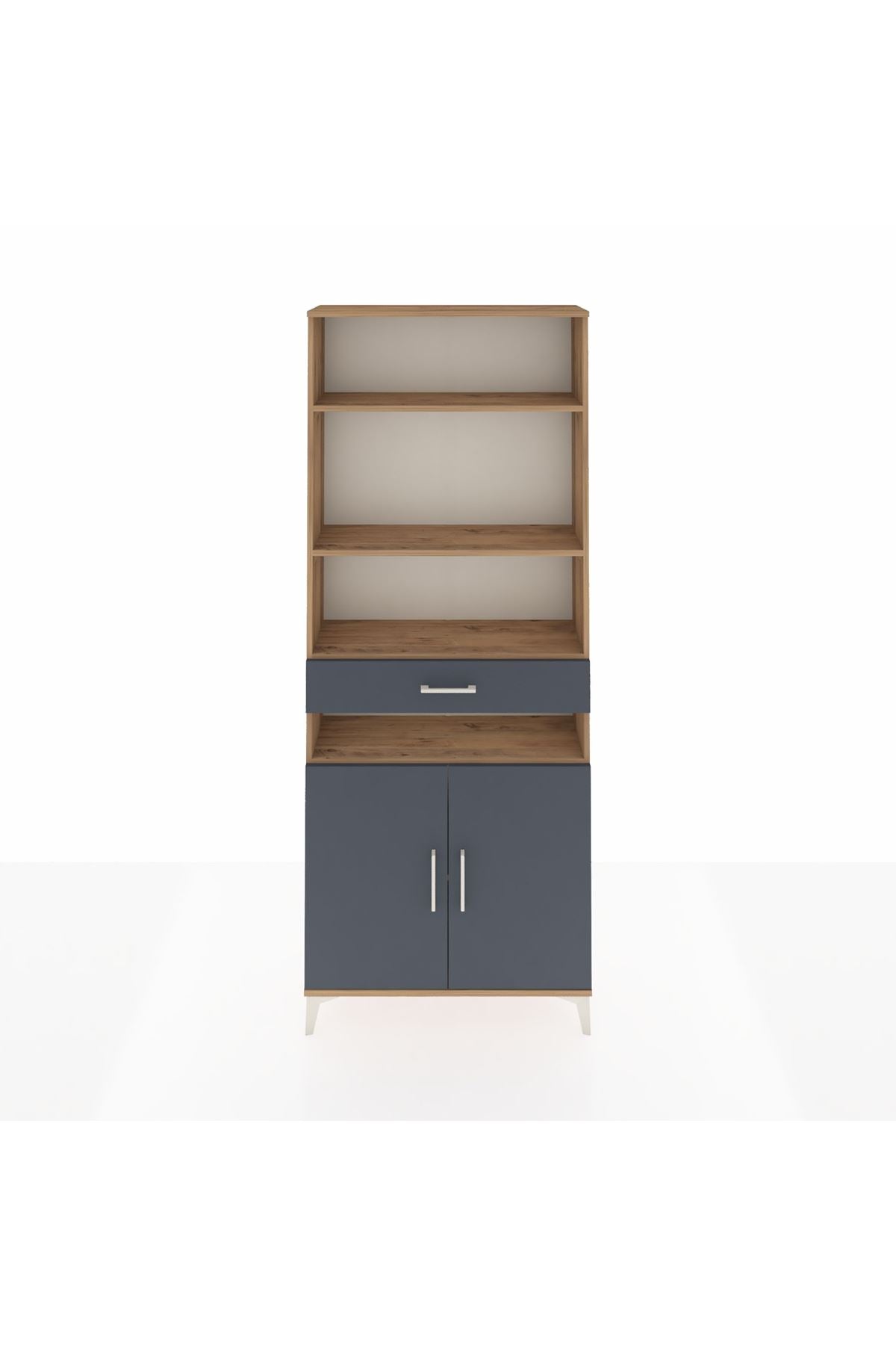 Arges Dolap 5 Raflı Tek Çekmeceli 2 Kapaklı 88x30x221 - S30M158V8A
