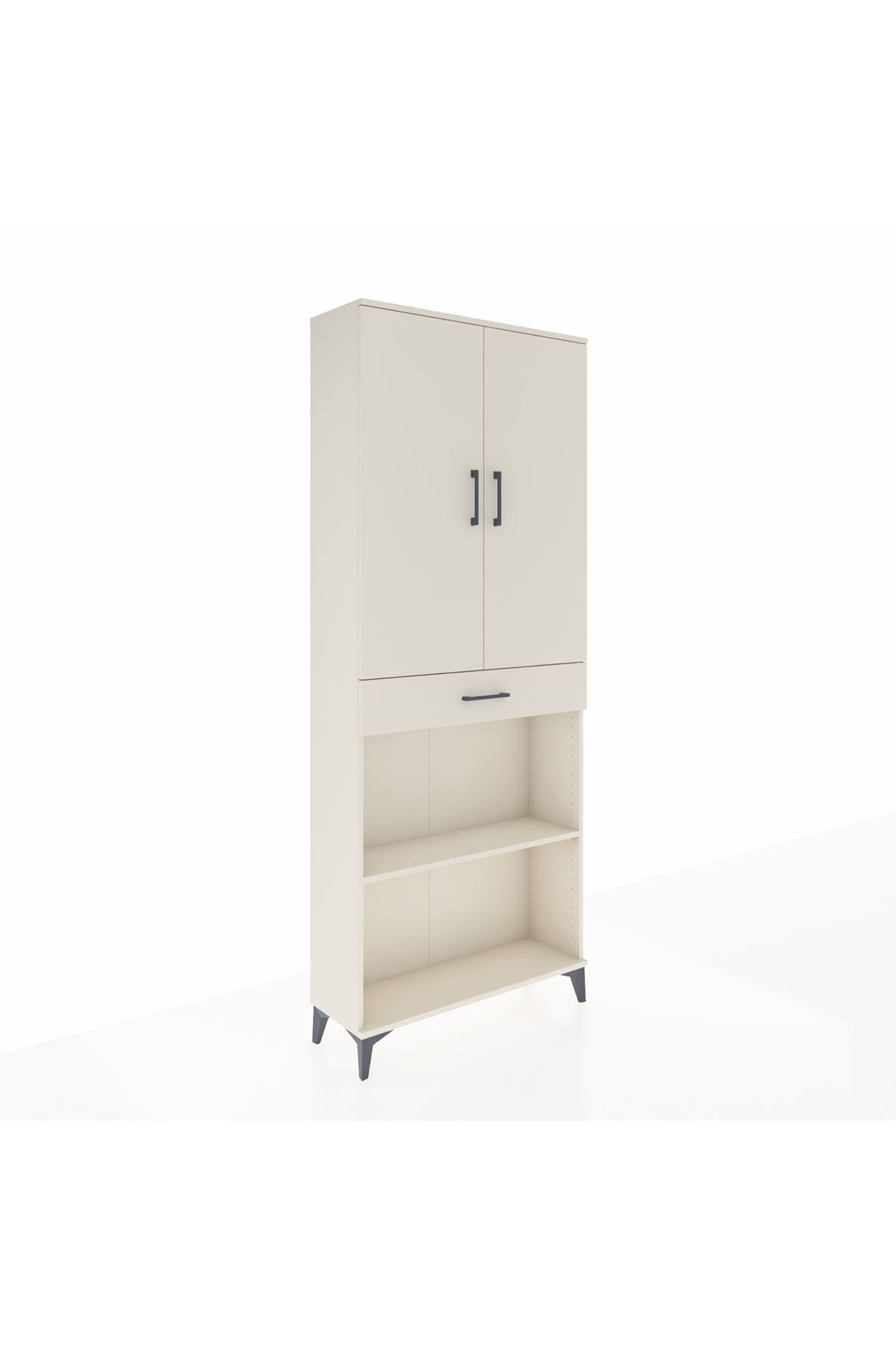 Arges Dolap 4 Raflı Tek Çekmeceli 2 Kapaklı 88x30x221 - S30M159V1A