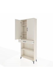 Arges Dolap 4 Raflı Tek Çekmeceli 2 Kapaklı 88x30x221 - S30M159V1A