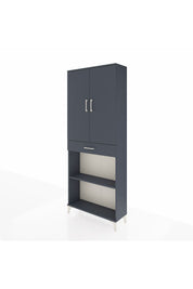 Arges Dolap 4 Raflı Tek Çekmeceli 2 Kapaklı 88x30x221 - S30M159V5A
