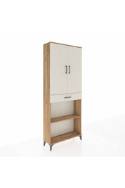Arges Dolap 4 Raflı Tek Çekmeceli 2 Kapaklı 88x30x221 - S30M159V7A