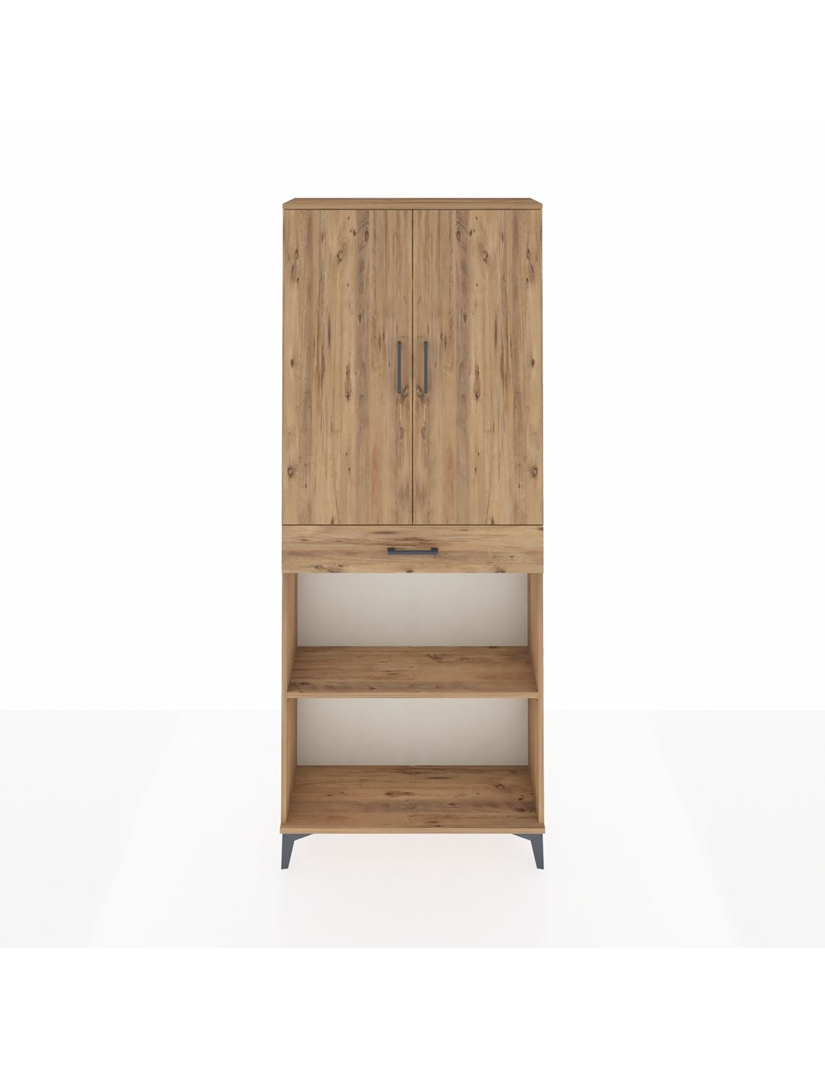 Arges Dolap 4 Raflı Tek Çekmeceli 2 Kapaklı 88x30x221 - S30M159V9A