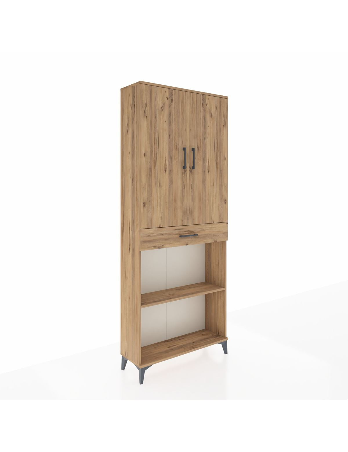 Arges Dolap 4 Raflı Tek Çekmeceli 2 Kapaklı 88x30x221 - S30M159V9A