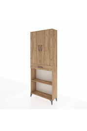 Arges Dolap 4 Raflı Tek Çekmeceli 2 Kapaklı 88x30x221 - S30M159V9A