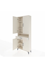 Arges Dolap 5 Raflı Tek Çekmeceli 4 Kapaklı 88x30x221 - S30M160V1A
