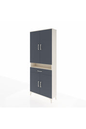 Arges Dolap 5 Raflı Tek Çekmeceli 4 Kapaklı 88x30x221 - S30M160V2A