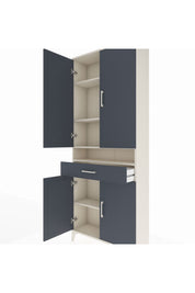 Arges Dolap 5 Raflı Tek Çekmeceli 4 Kapaklı 88x30x221 - S30M160V2A