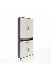 Arges Dolap 5 Raflı Tek Çekmeceli 4 Kapaklı 88x30x221 - S30M160V4A
