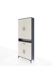 Arges Dolap 5 Raflı Tek Çekmeceli 4 Kapaklı 88x30x221 - S30M160V4A
